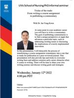 Tricks of the trade: From writing a course assignment to publishing a commentary